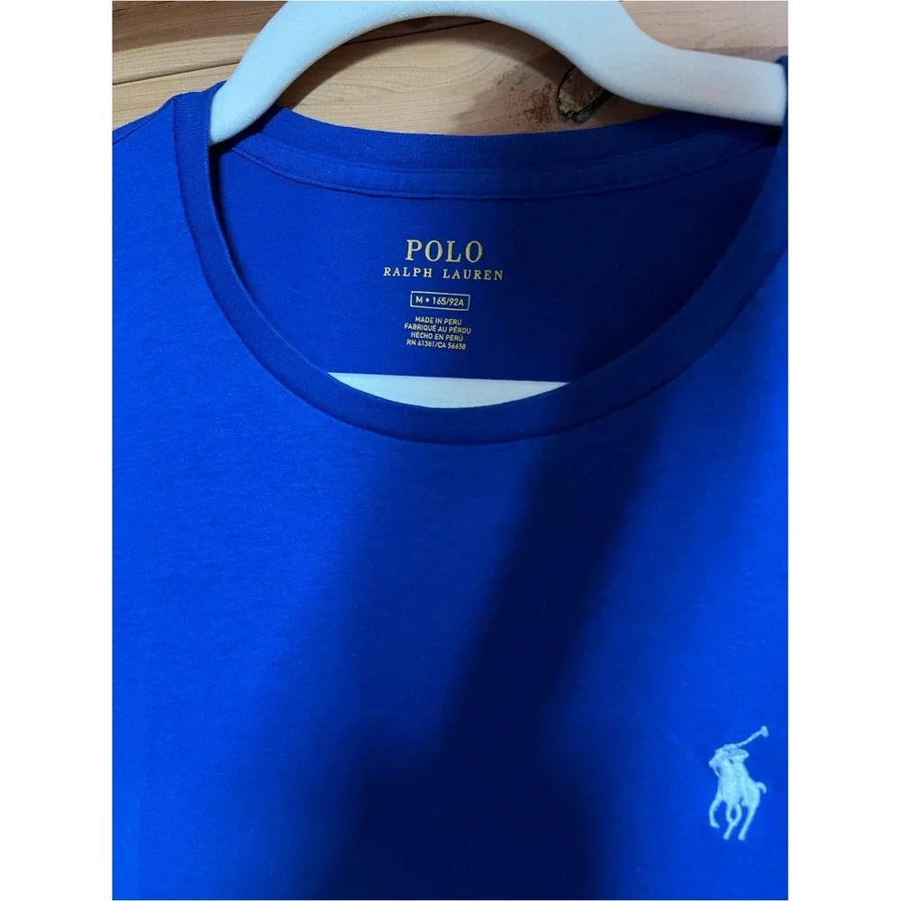 Polo by Ralph Lauren Women's V-Neck Tee in Navy Blue